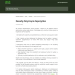 Zrzut oficjalnej strony Wild Casino z zasadami depozytów i przykładami dokumentów KYC